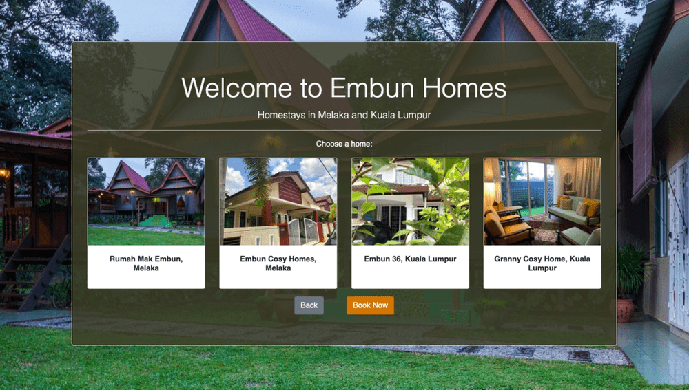 Embun Homes website